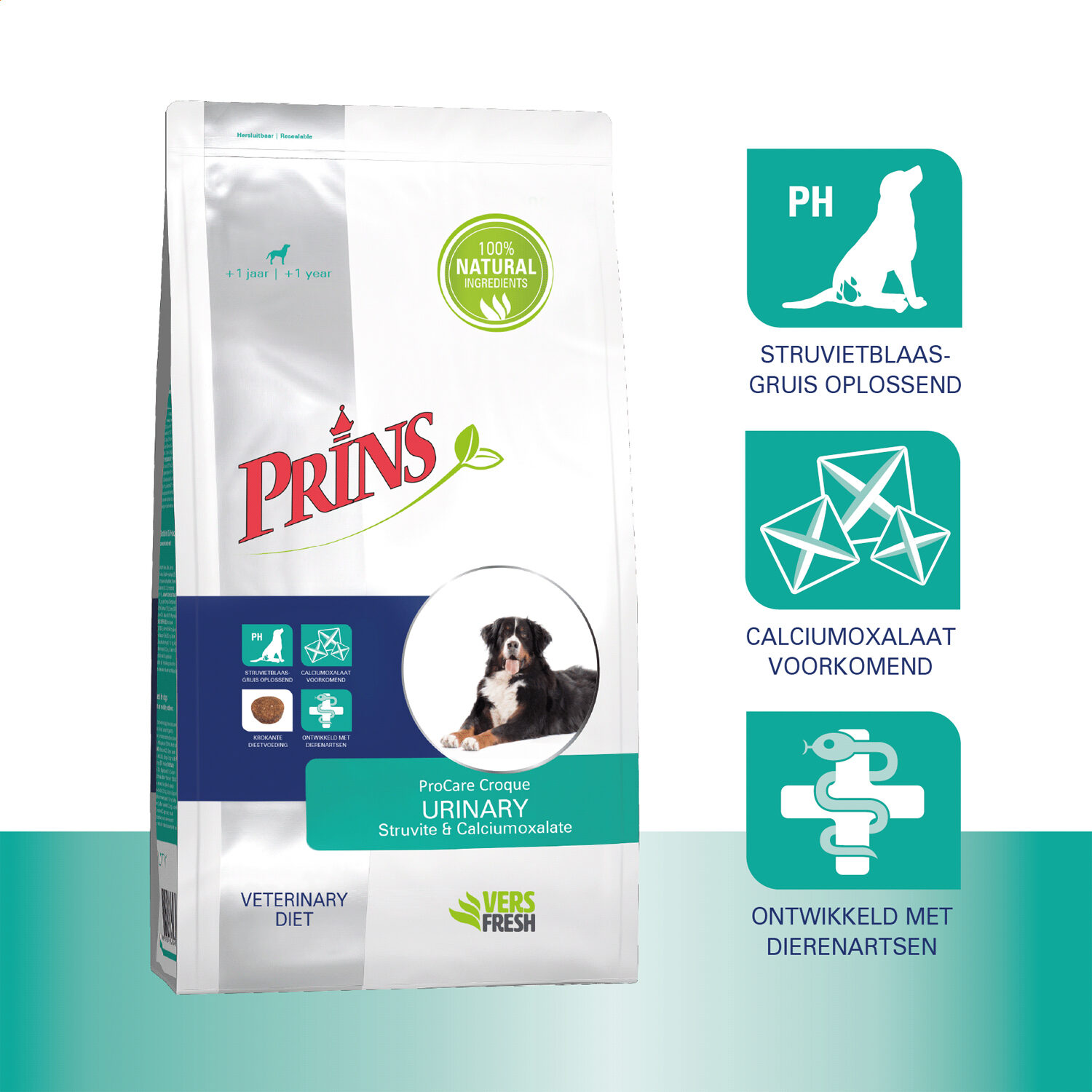Prins ProCare Croque Veterinary Diet Urinary Struvite & Calciumoxalate - 3 kg
