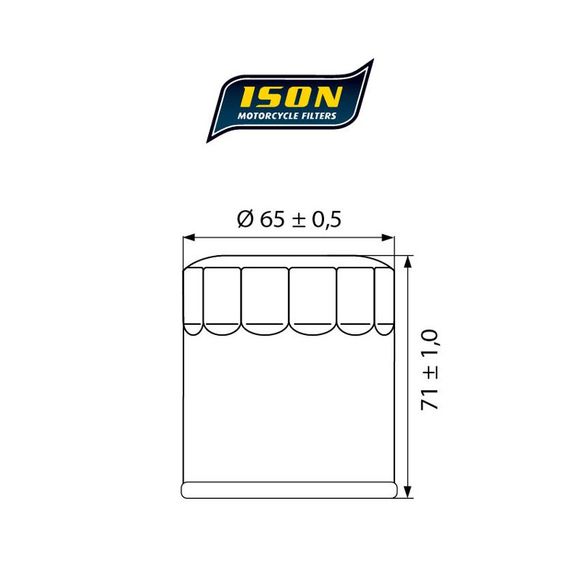 Ison 303 CANISTER Oil Filter Original TypeRef : ISON 303