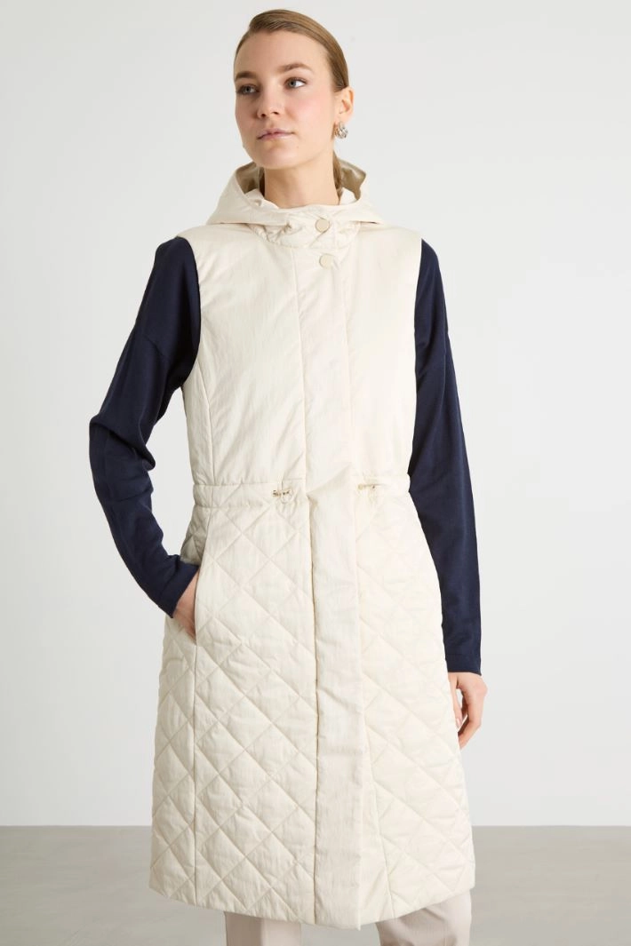 Quilted Gilet - WHITE