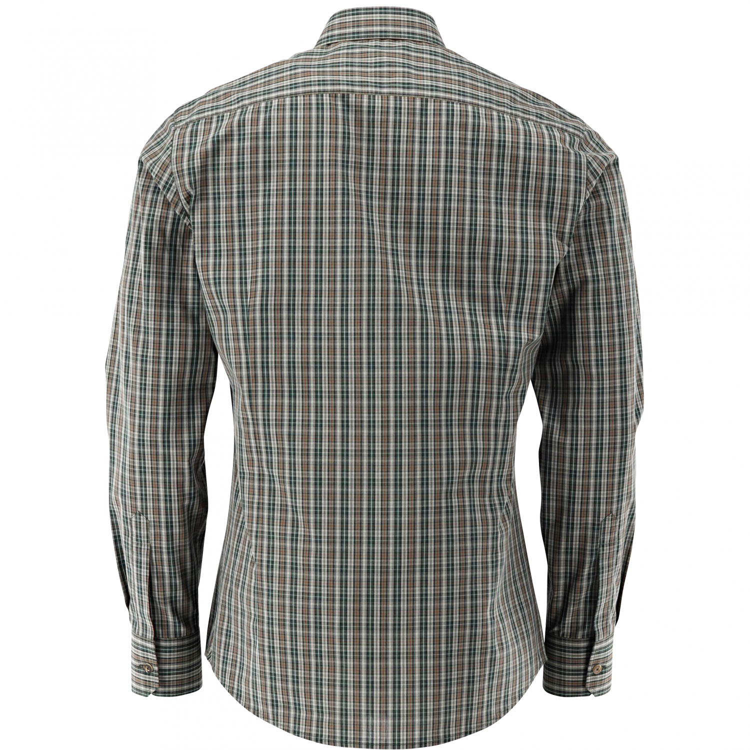 OS Trachten Shirt 1\/1 Sleeve Slim Fit Men (Olive)