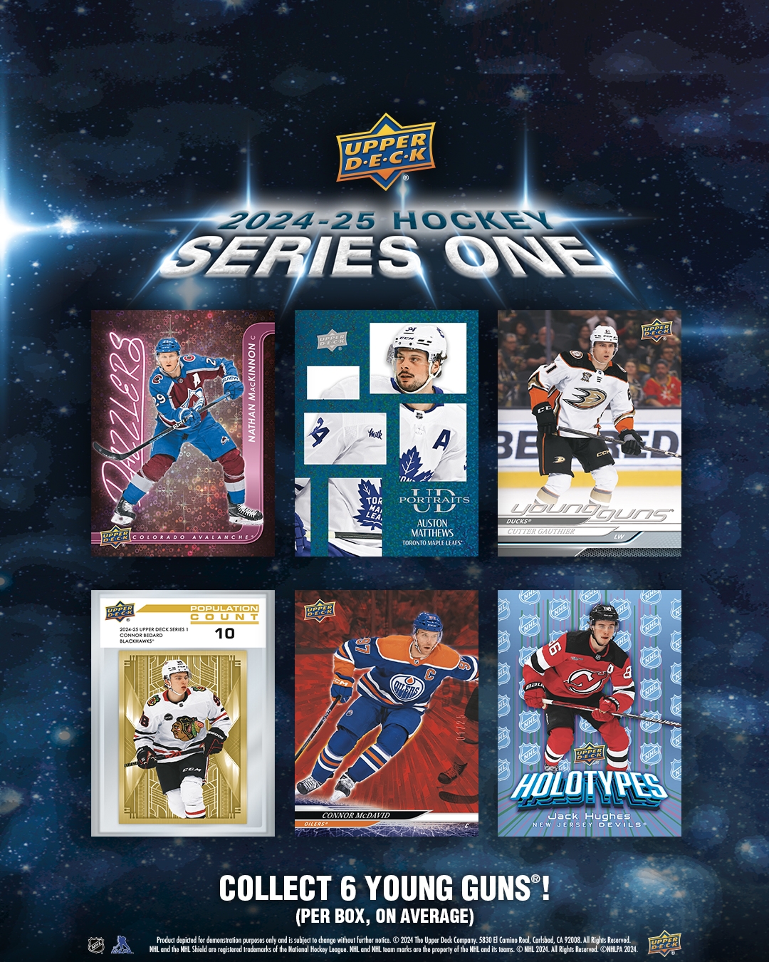 2024/25 Upper Deck Series 1 Hockey NHL Hobby Box