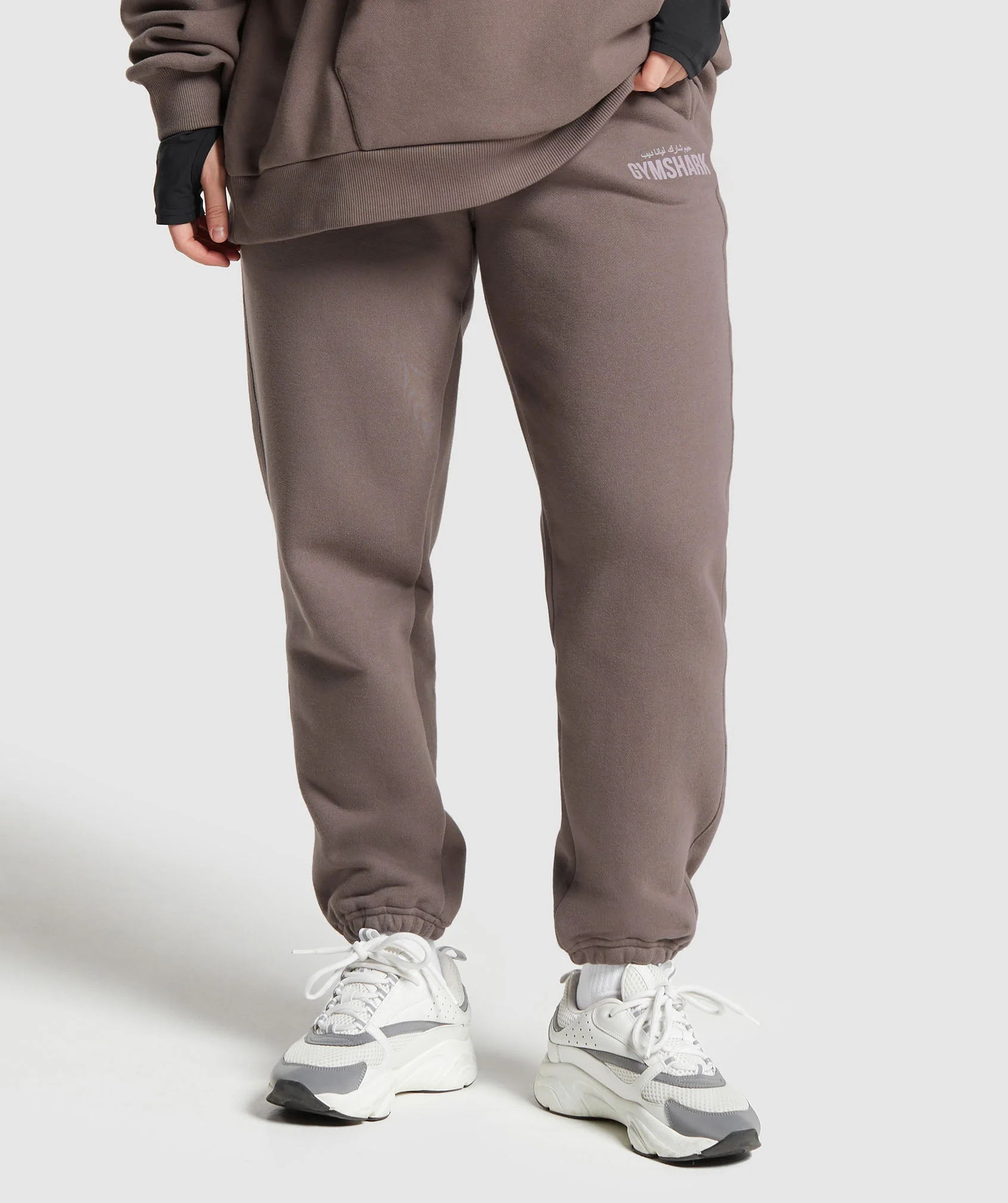 GS X Leana Deeb Oversized Joggers Dusty Brown