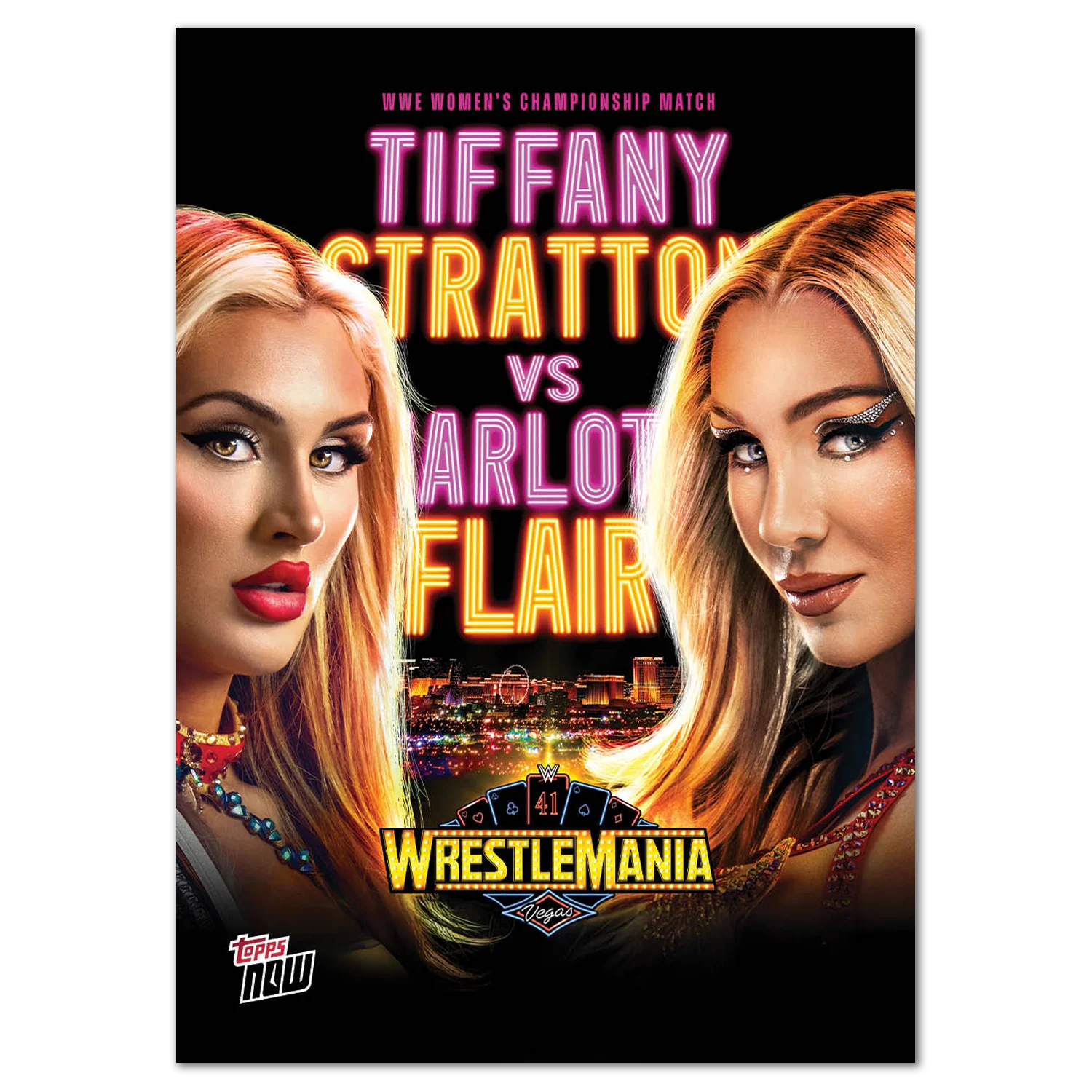 Tiffany Stratton/Charlotte Flair - 2025 WWE Topps NOW® - Card WM3