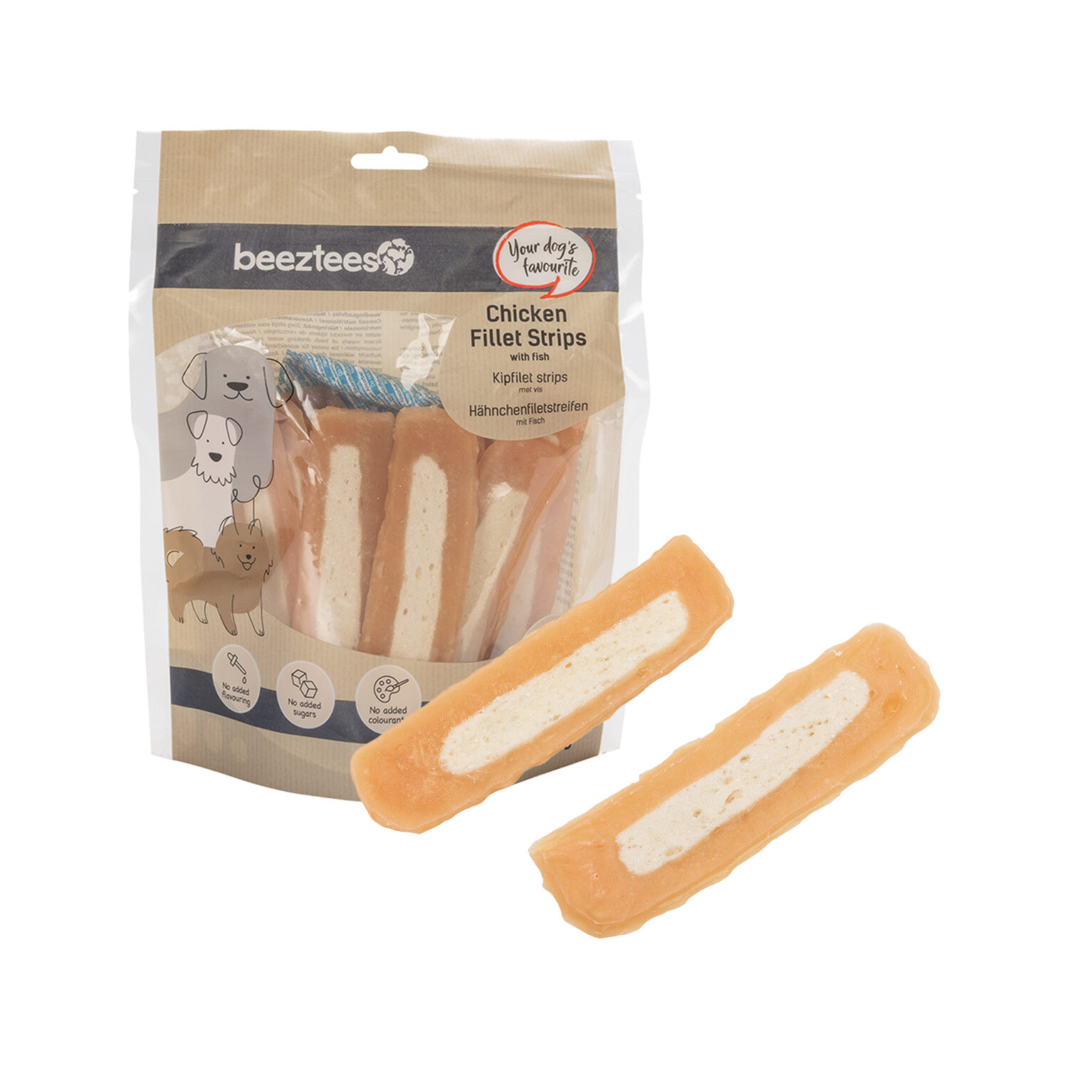 Beeztees Chicken Strips with Fish - 400 g