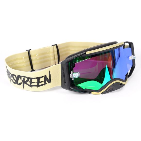 Airscreen Aero 08 EX cross goggle Iridum Green screen 2026 - Beige / BlackRef: ASM0165 / 001-017-IR8