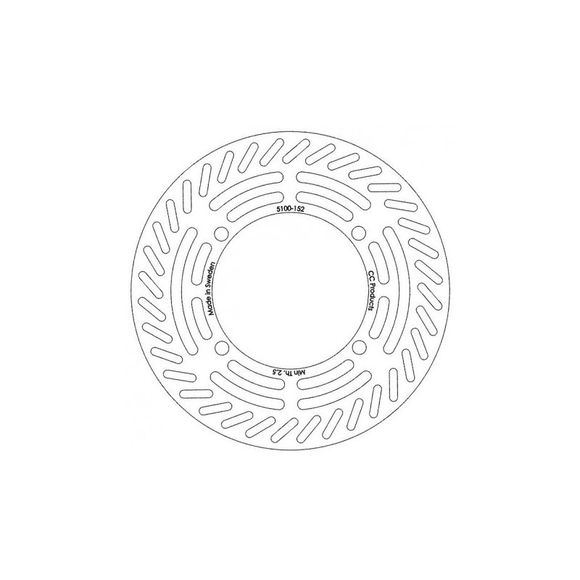 Disque de frein Rond CC Products DISQUE DE FREIN AVANTRef : CCP0006 / CC5100-152