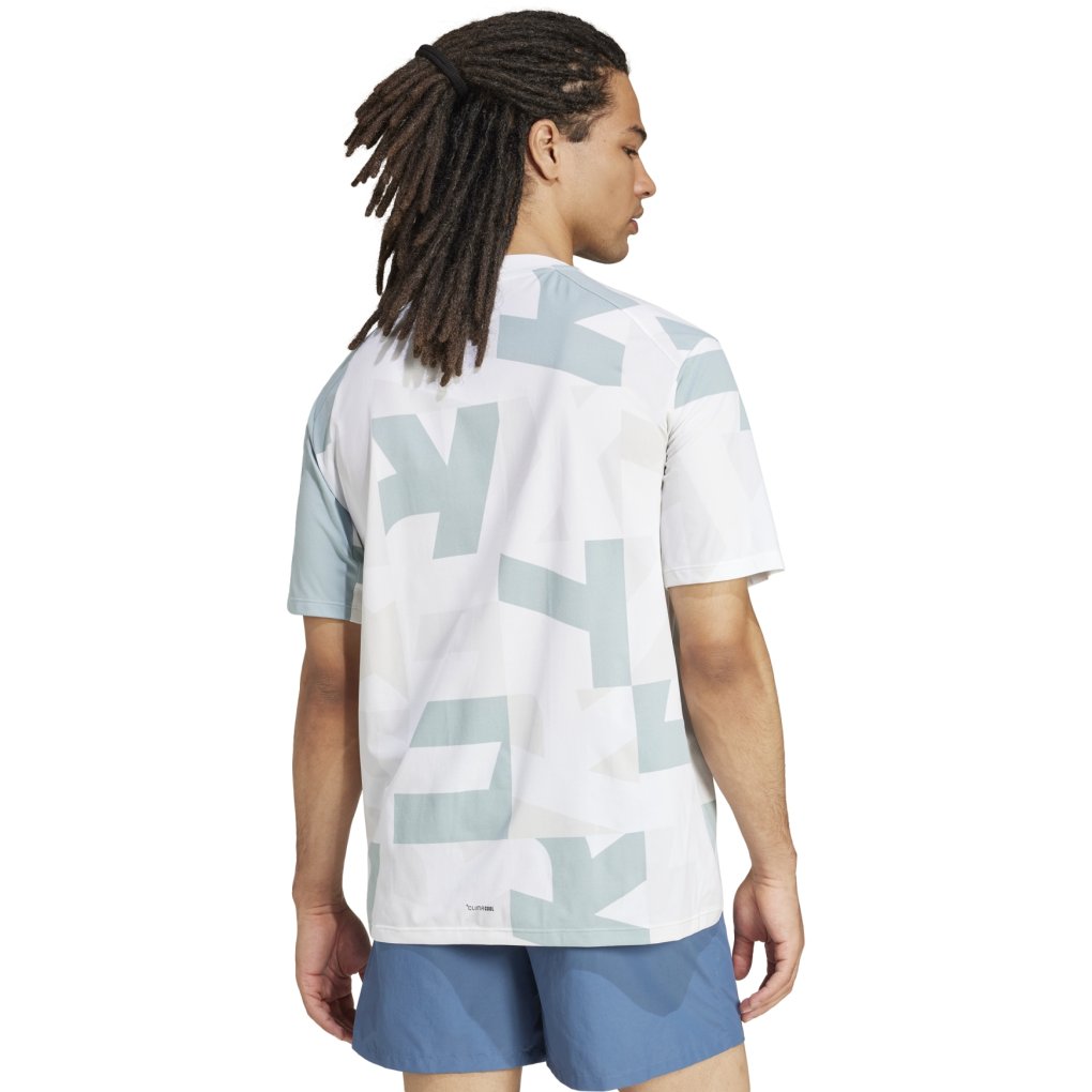 adidas TERREX Allover Multi Tee Men - white/magic grey JF4190