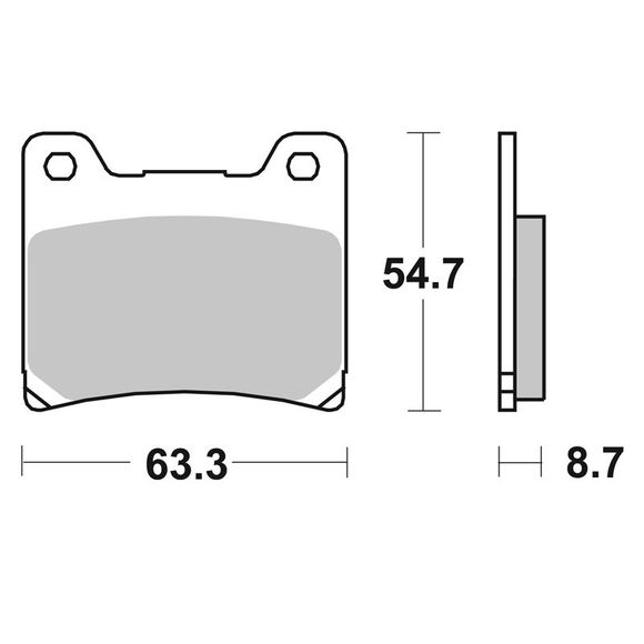 SBS 555LS Sinter Metal Brake Pads RearRef: 555LS / 555040