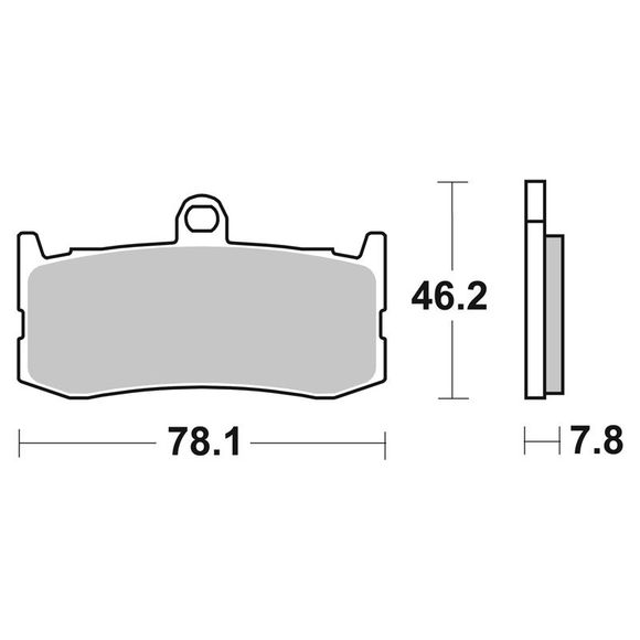 SBS 864HS Sintered Metal Front Brake PadsRef: 864HS / 864070