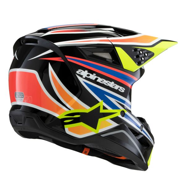 Alpinestars Supertech S -M3 - Wurx - Child / Yellow cross HelmetRef: AP3395