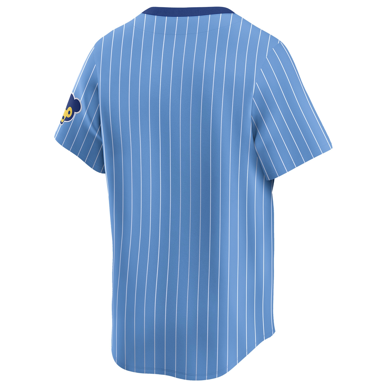 Chicago Cubs Cooperstown Nike Limited MLB Jersey Pinstripe Blau