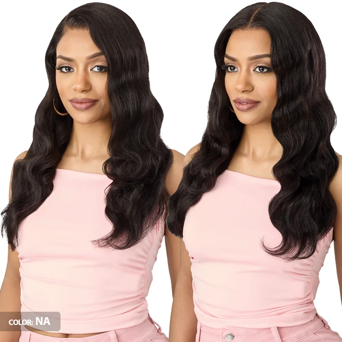 Outre Sugar Punch 100% Unprocessed Remy Human Hair Glueless HD 13x5 Lace Frontal Wig - HH-REMY BODY 24