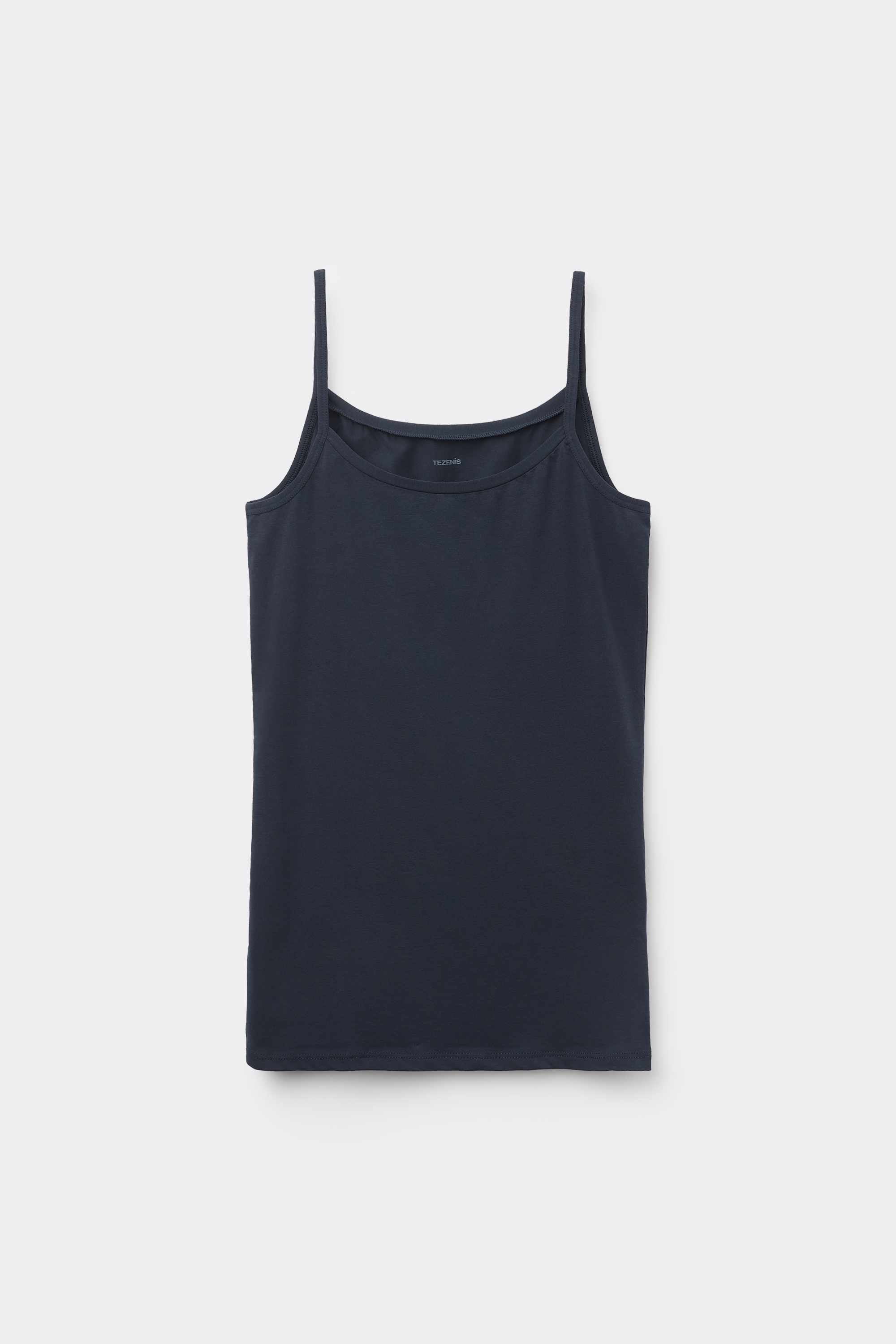 Organic Stretch Cotton Camisole with Round Neck