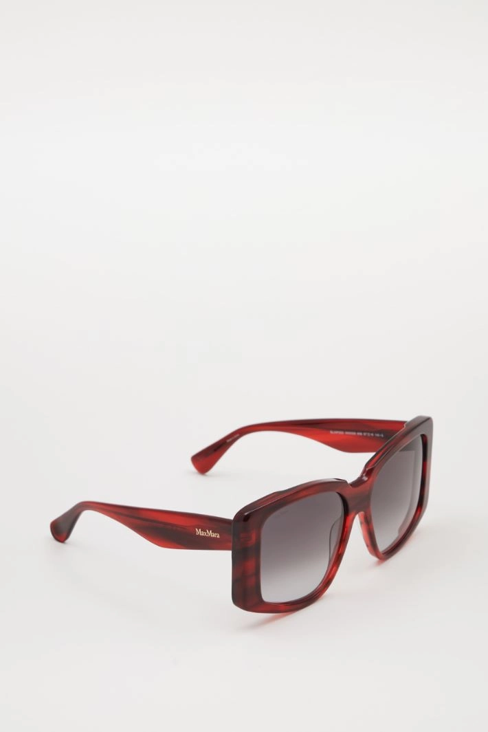 Oversized square sunglasses - BORDEAUX