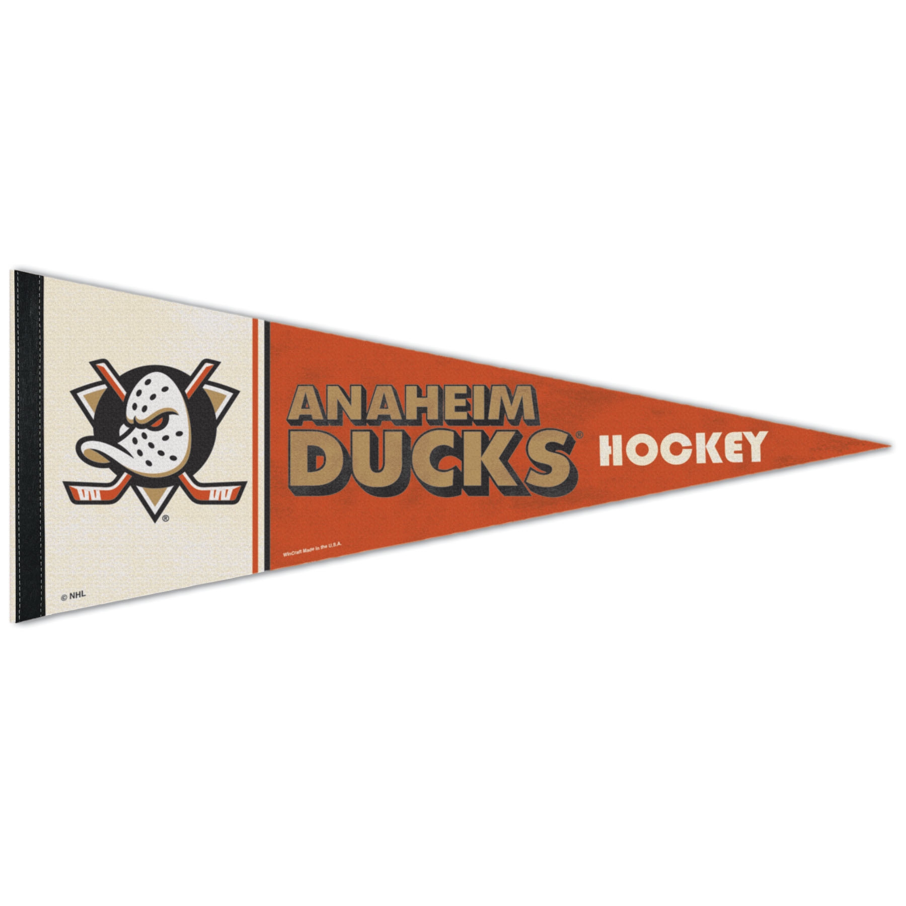 Anaheim Ducks Vintage WinCraft Premium NHL Pennant
