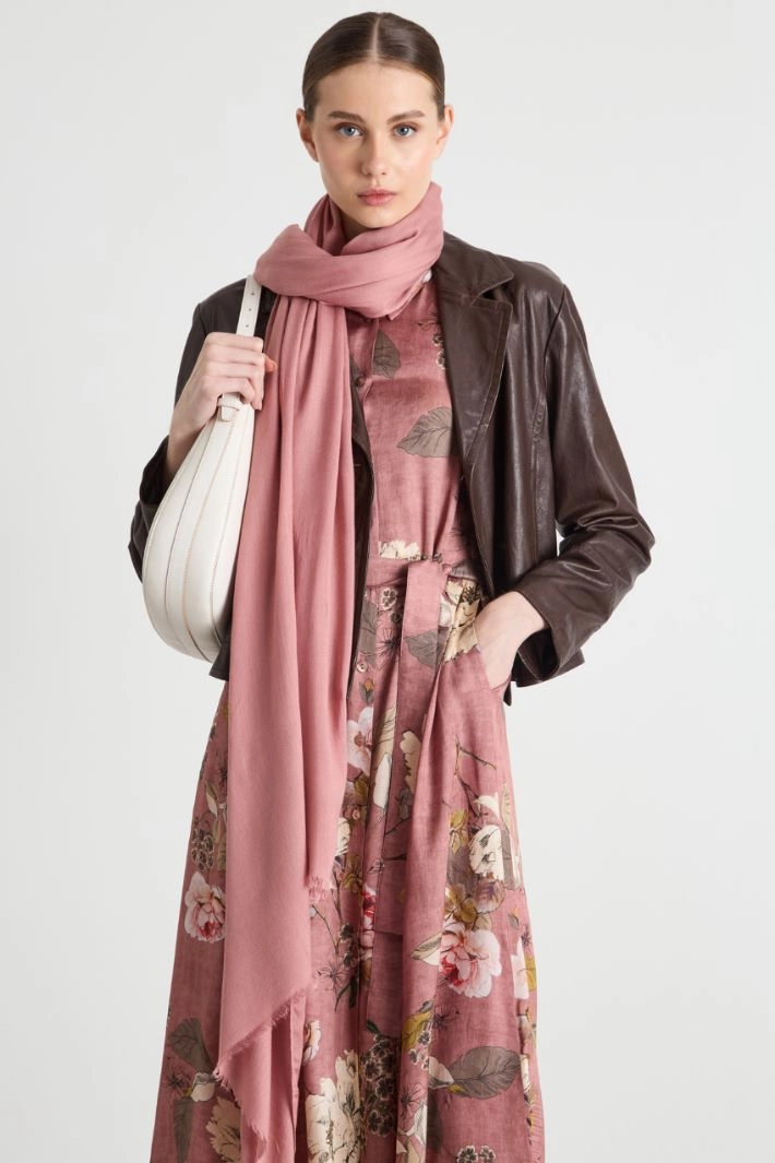 Fluid gauze stole - PINK