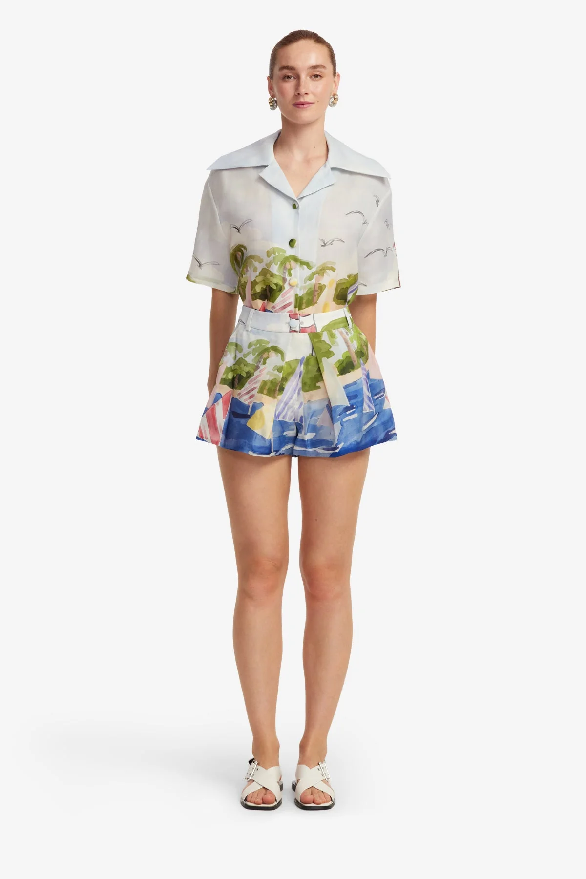 Josie Shorts - Nautical Print