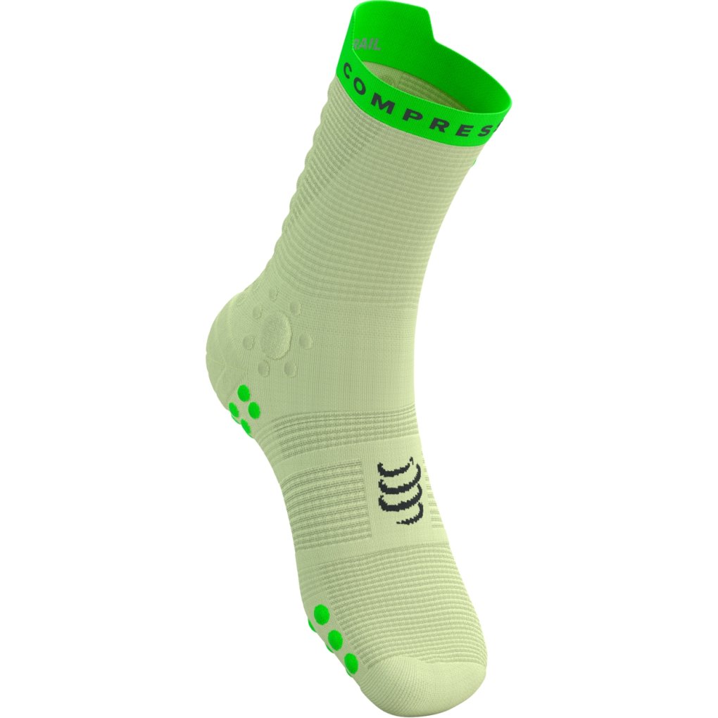 Compressport Pro Racing Compression Socks v4.0 Trail - lime/neon green