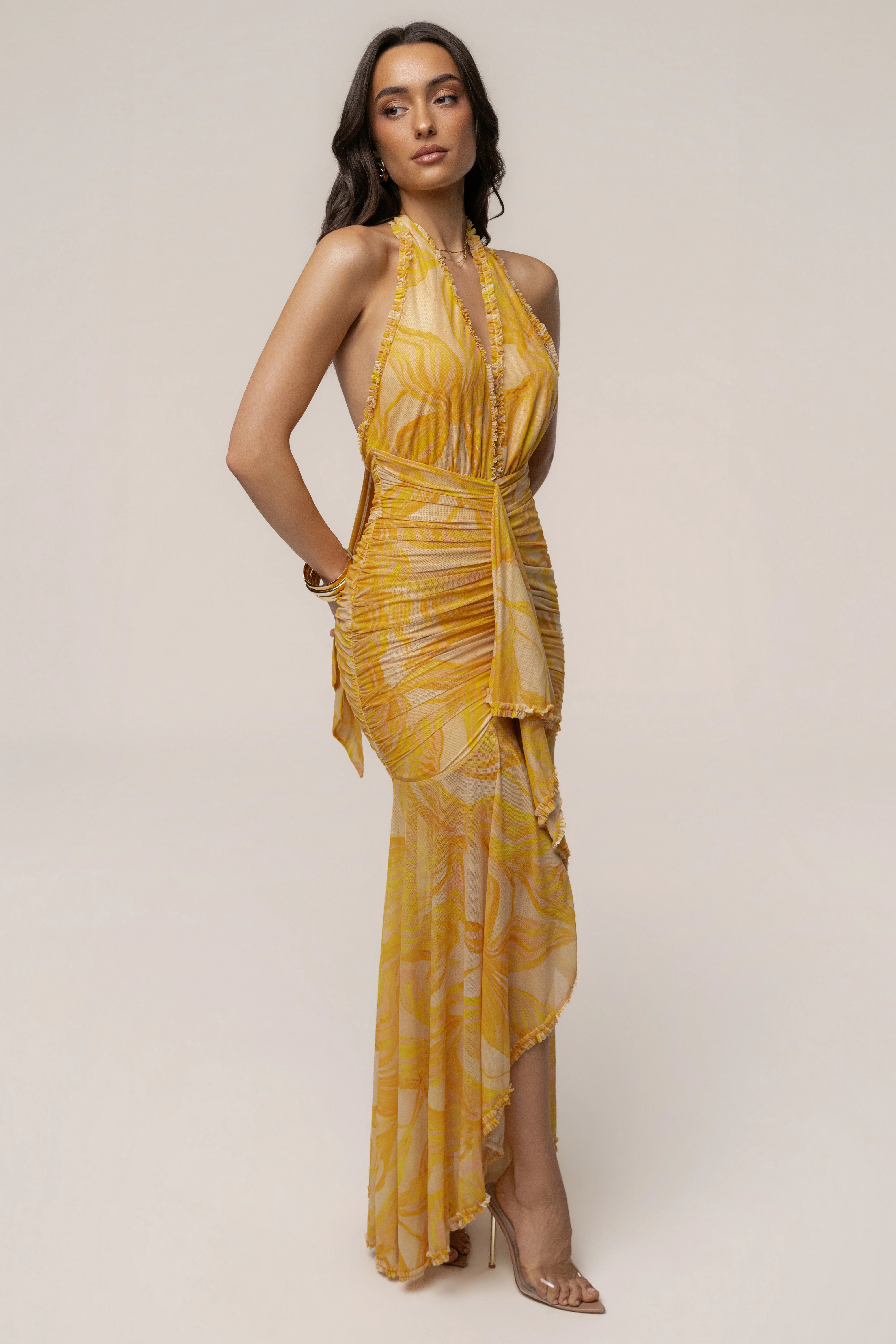Yellow Paradise Glow Maxi Dress
