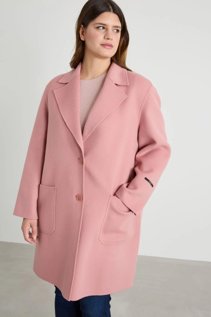 Wool blend coat - LIGHT PINK