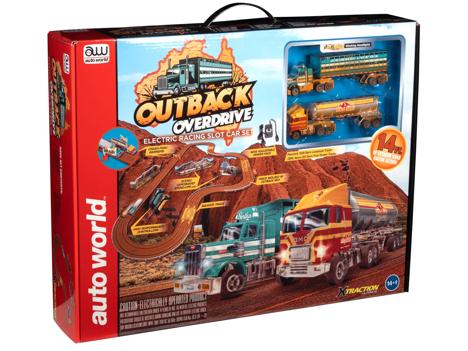 OUTBACK OVERDRIVE 14' SLOT RACE SET | SRS352 | AUTO WORLD SRS352