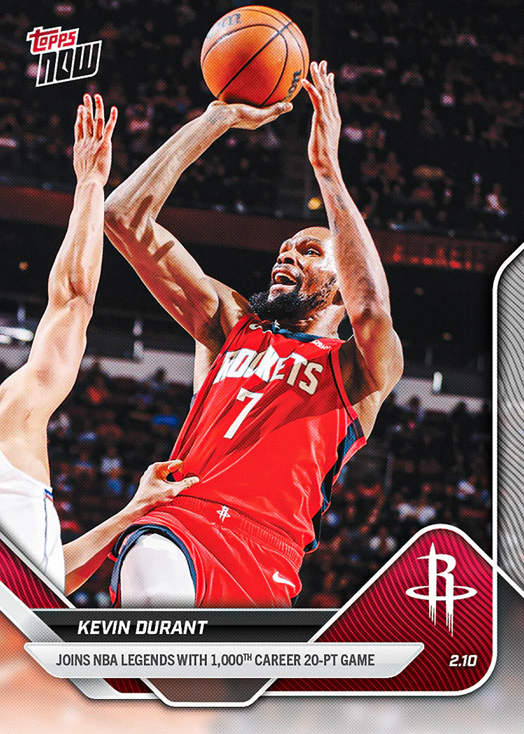 Kevin Durant - 2025-26 NBA Topps NOW® - Card 169 - PR: 665
