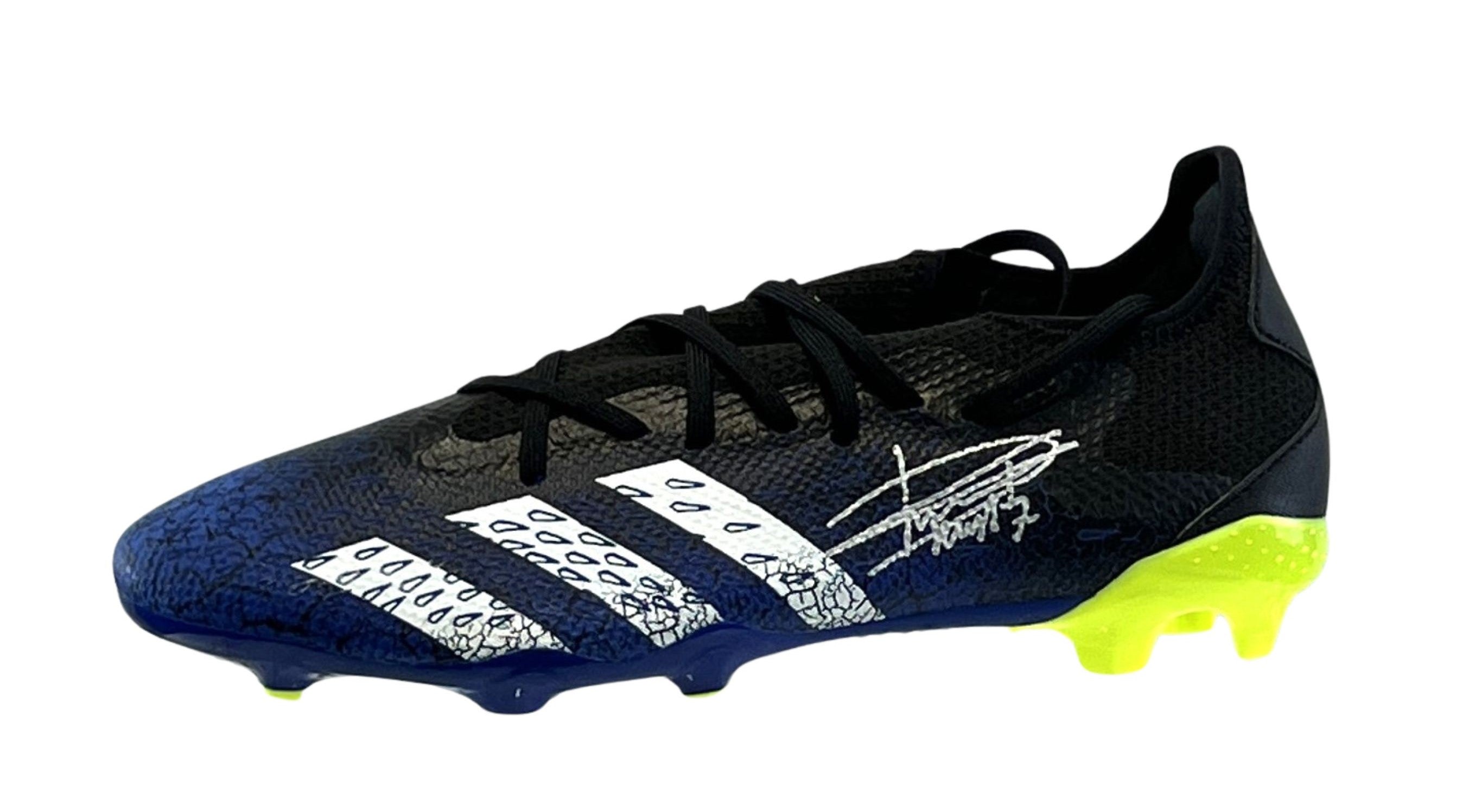 Dirk Kuyt Autographed Black and Blue Adidas Cleat