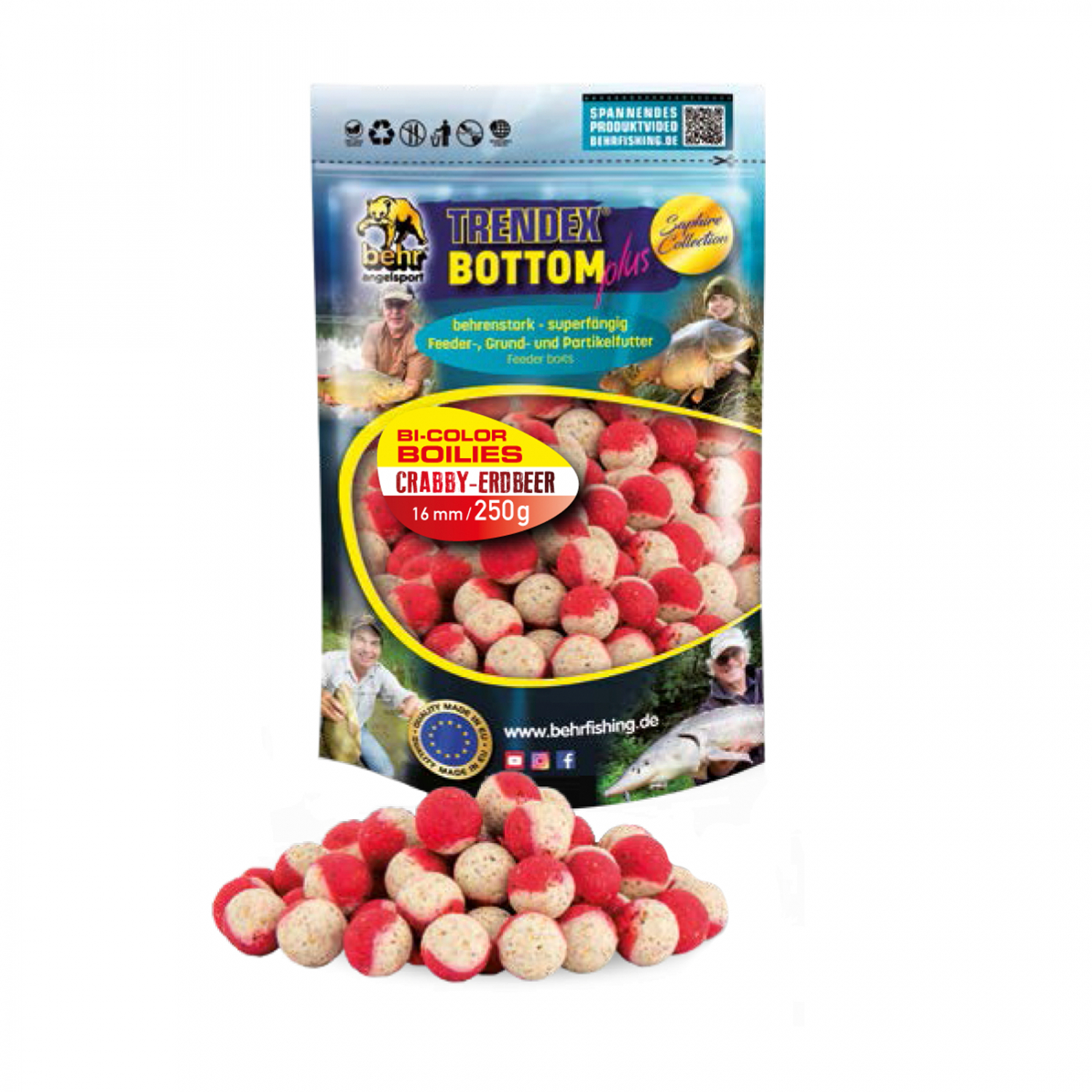 Behr Bi-Colour Boilies (Crabby Strawberry)
