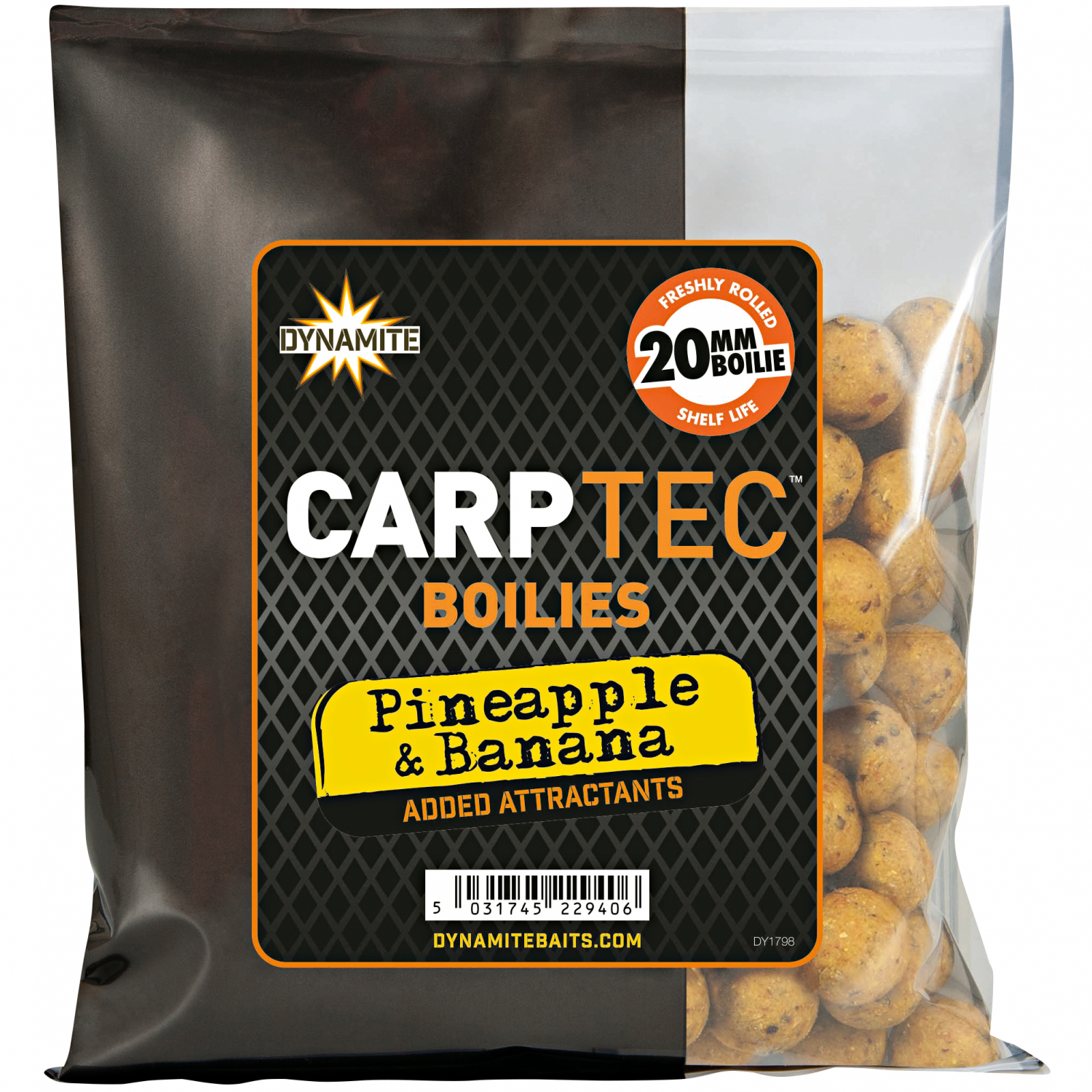 Dynamite Carptec Boilies (Pineapple & Banana\/yellow)