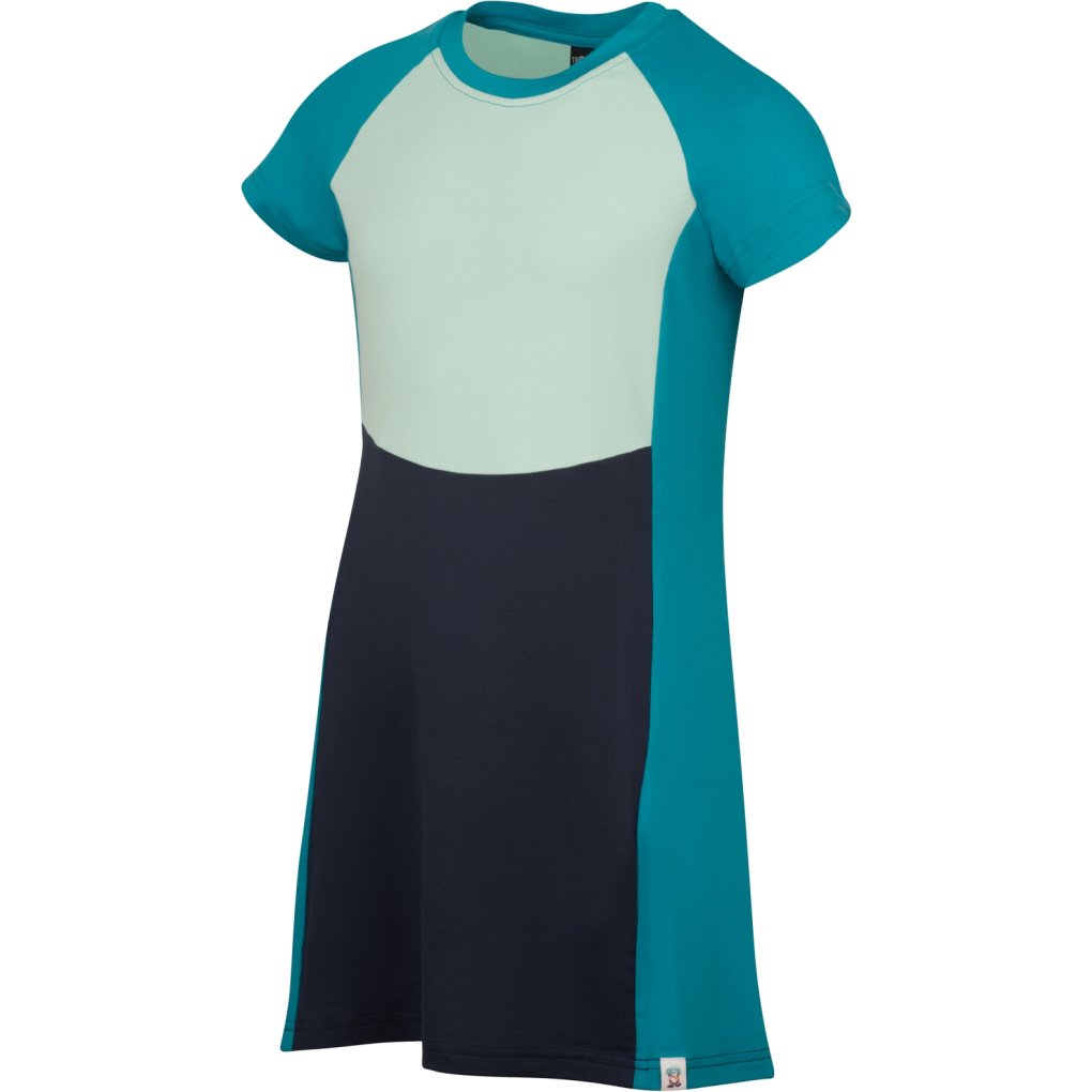 Trollkids Senja Dress Girls - Navy/Dark Turquoise
