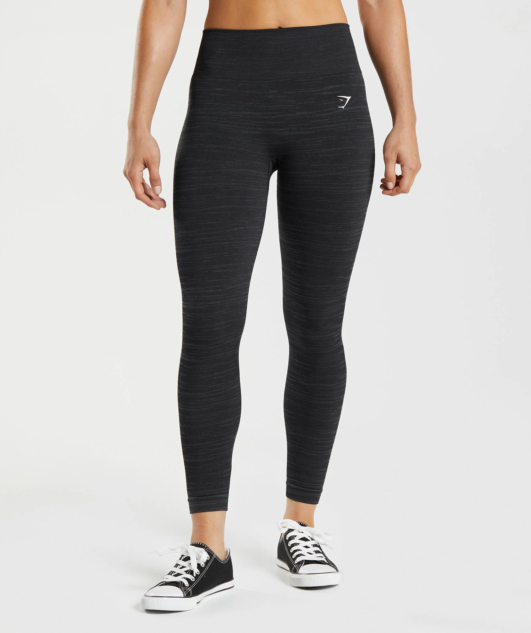 Adapt Marl Seamless Leggings Black/Smokey Grey