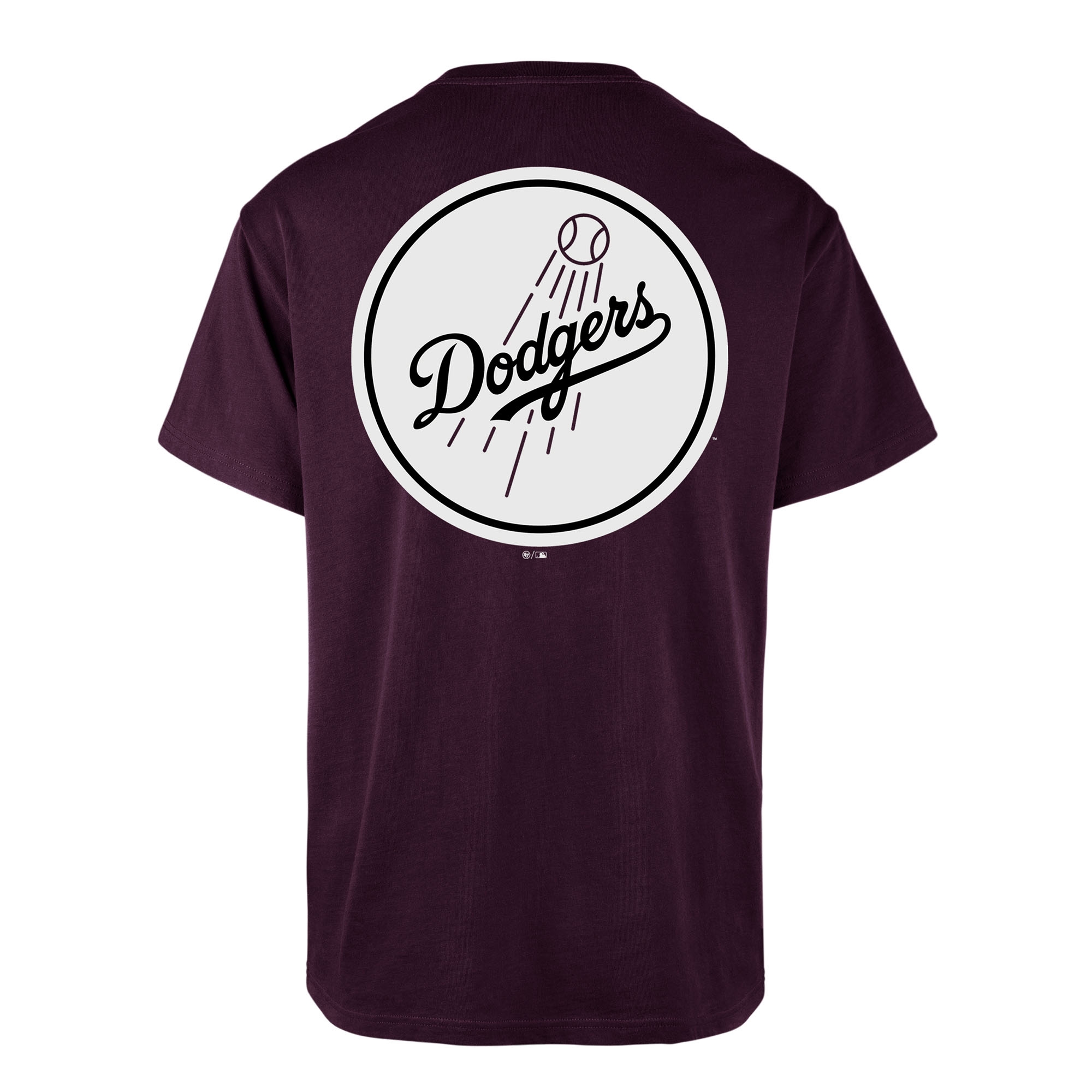 Los Angeles Dodgers Alternate Logo Backer '47 Echo MLB T-Shirt Purple