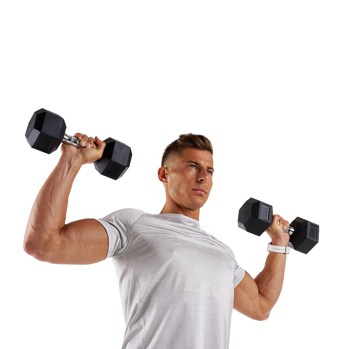 Hexagon compact dumbbells 1 - 30 kg