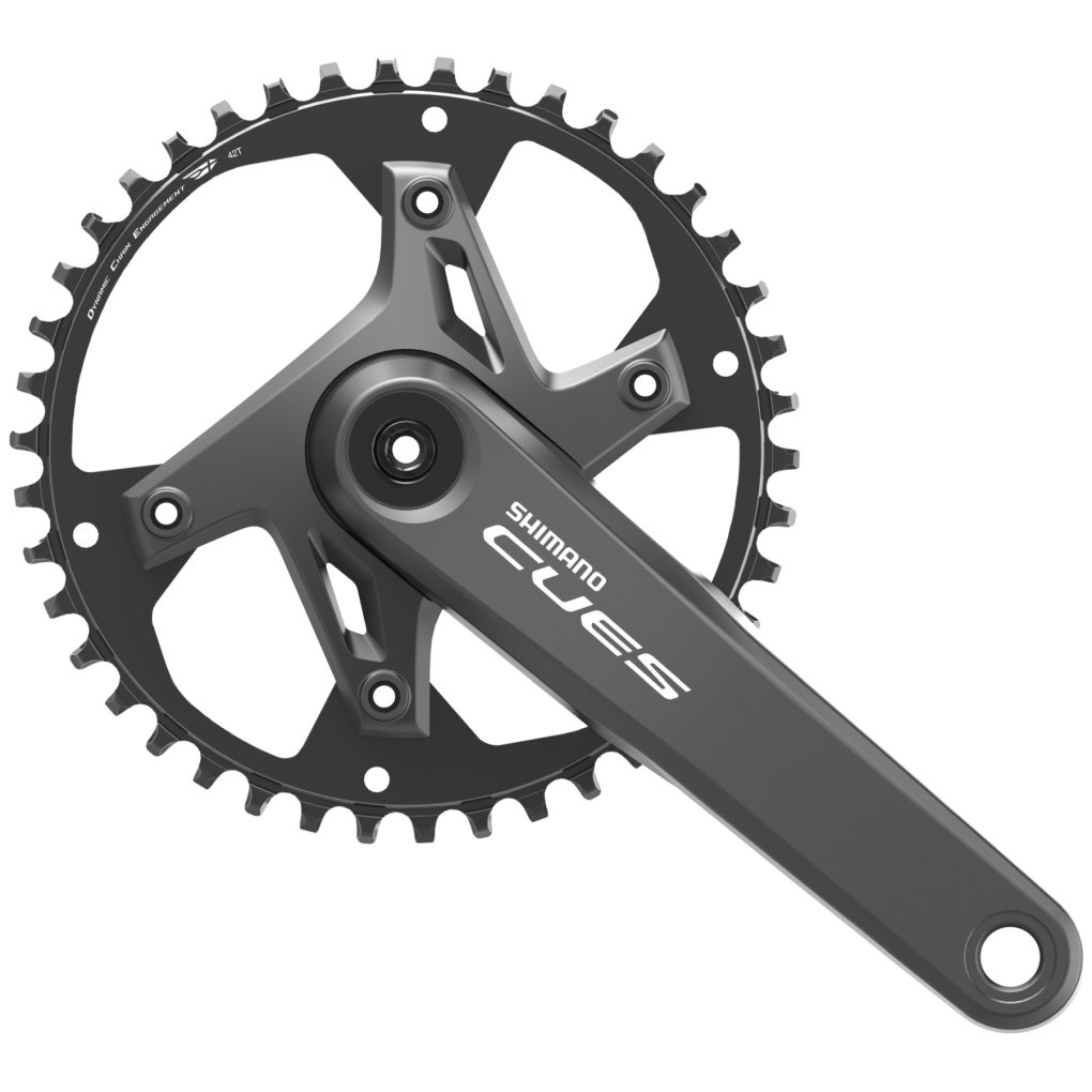 Shimano CUES FC-U6000-1 Crankset - 9/10/11-speed - without Chain Guard