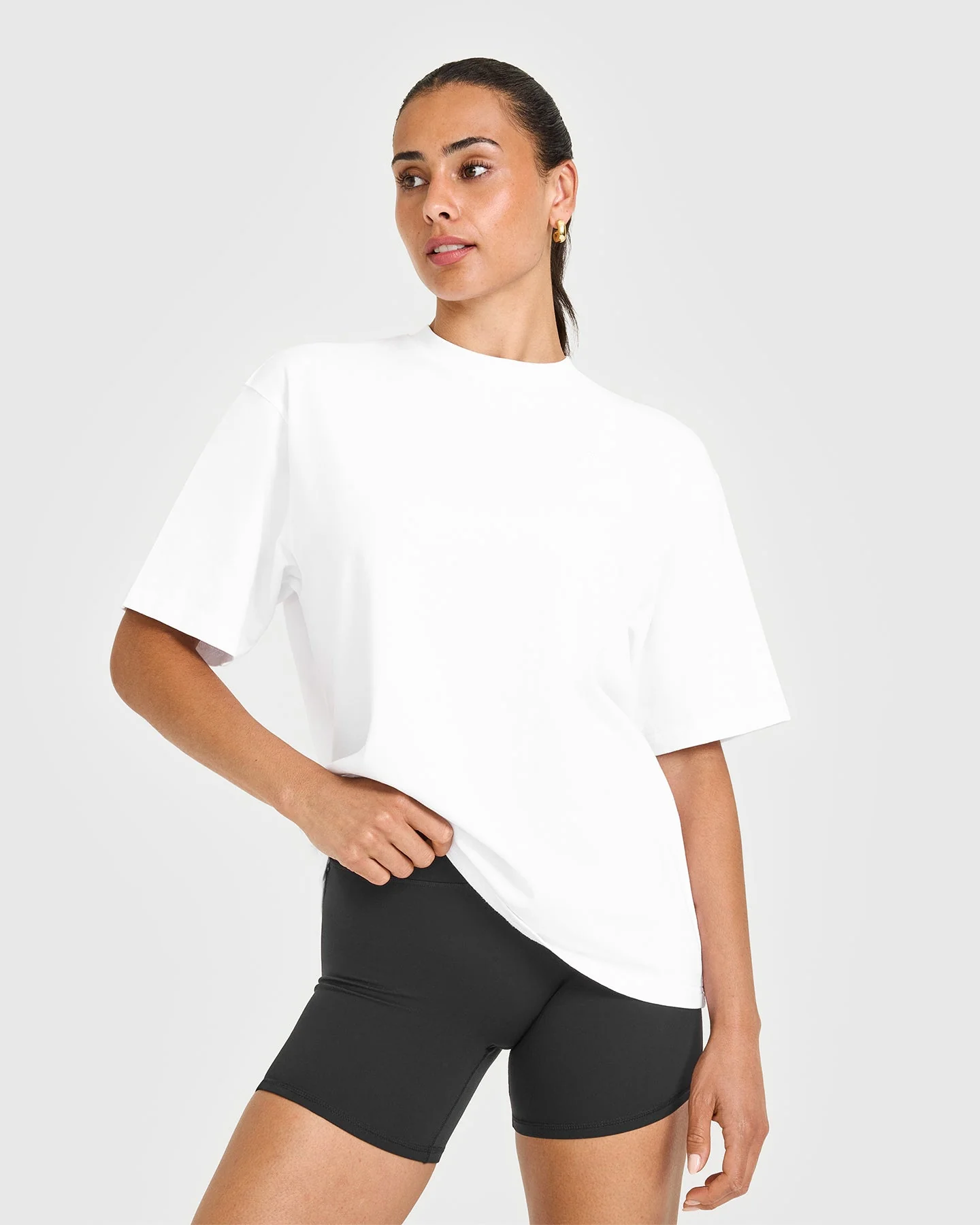 Oversized Oner Washed T-Shirt | White