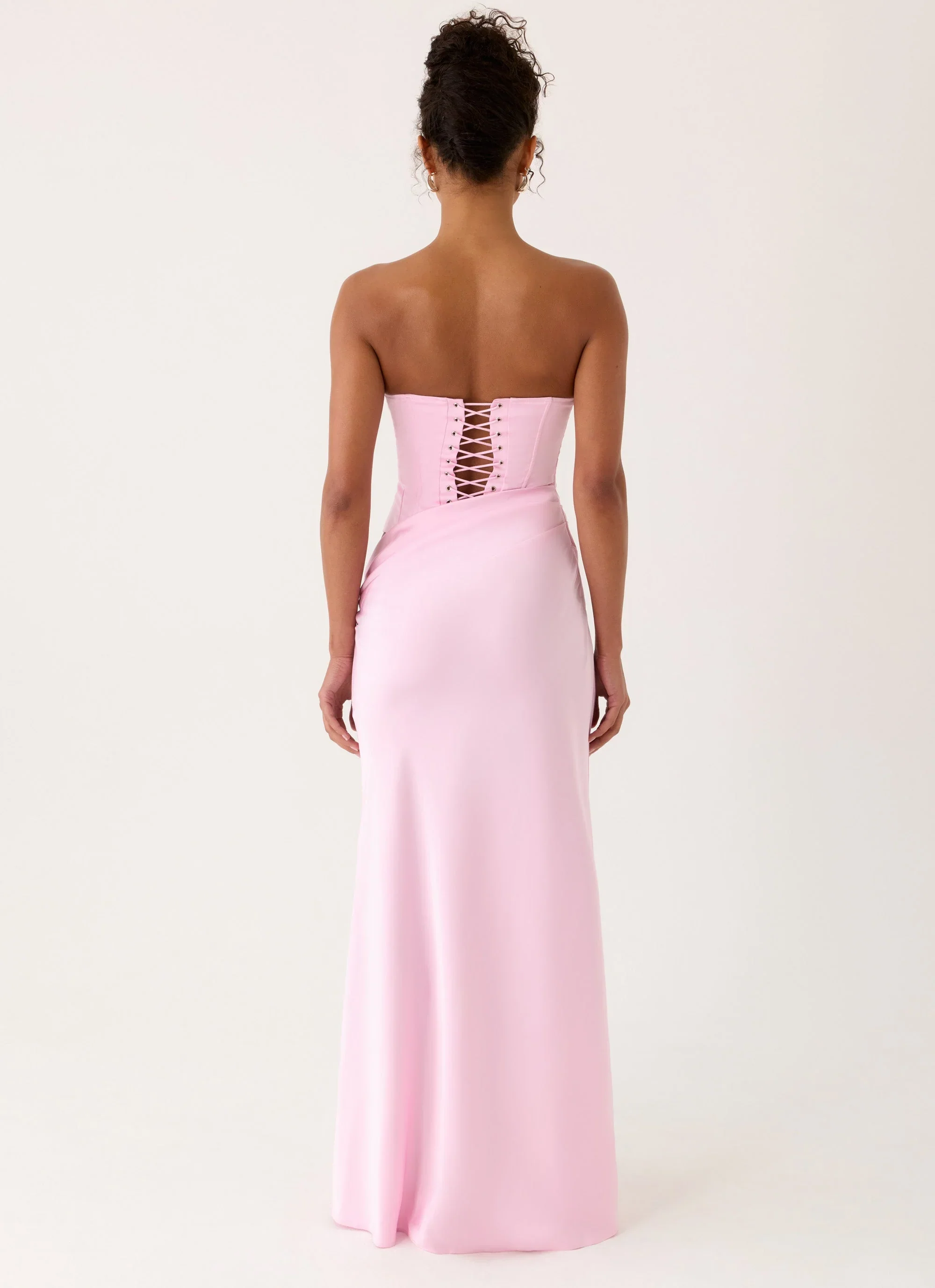 Emory Corset Maxi Dress - Pink