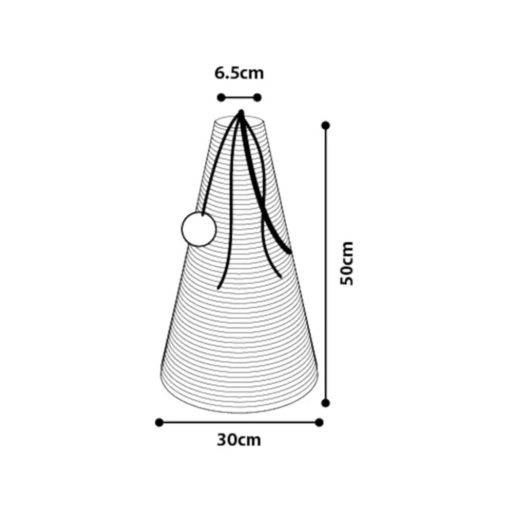 Flamingo Crab cone Sea Grass - 30 x 30 x 50 cm