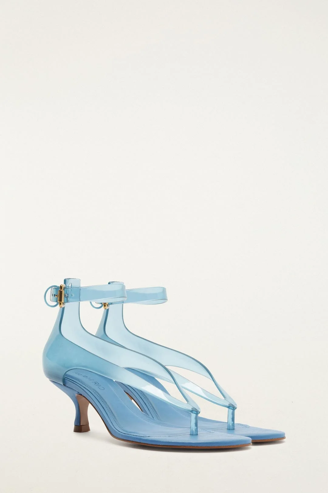 Blue Jelly Heel Sandal