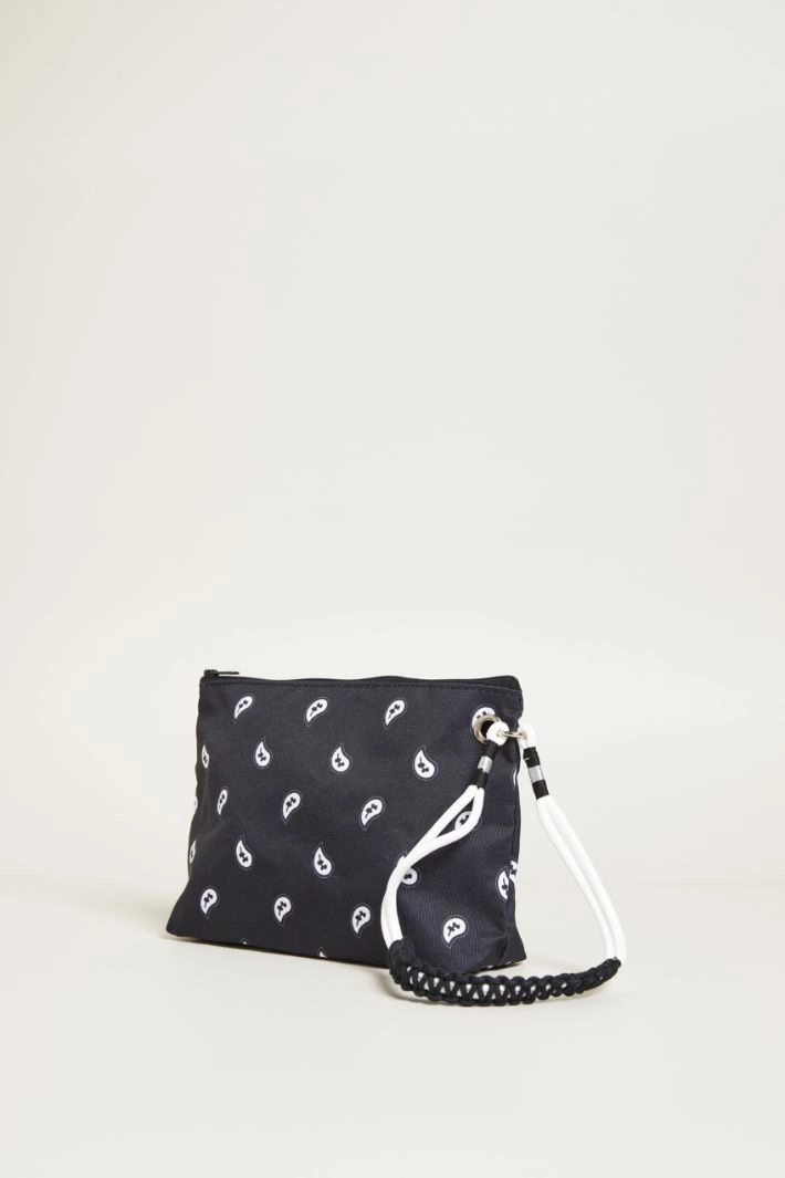 Bandana Print Envelope - BLACK