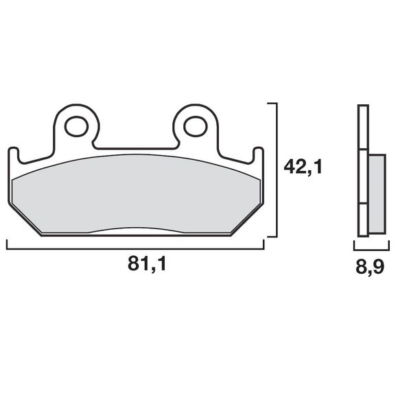 Brembo Sinter Sintered Metal front sports brake pads (Special S depending on model)Ref: 07HO21SR