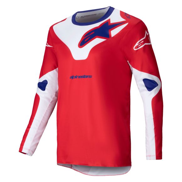 Maillot cross Alpinestars RACER - VEIL 2025 - Rouge / BlancRef : AP3429