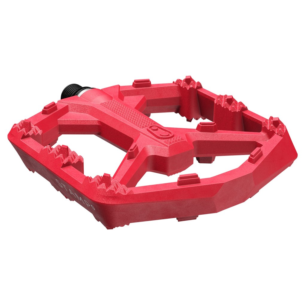 Crankbrothers STAMP 0 Large - Flat Pedal - bright red