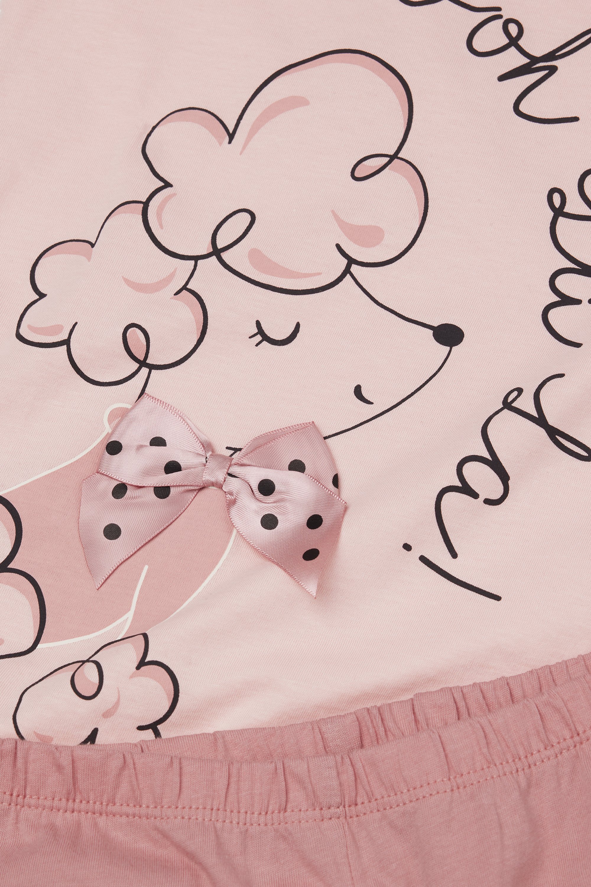 Girls’ Dog Print Long Cotton Pyjamas