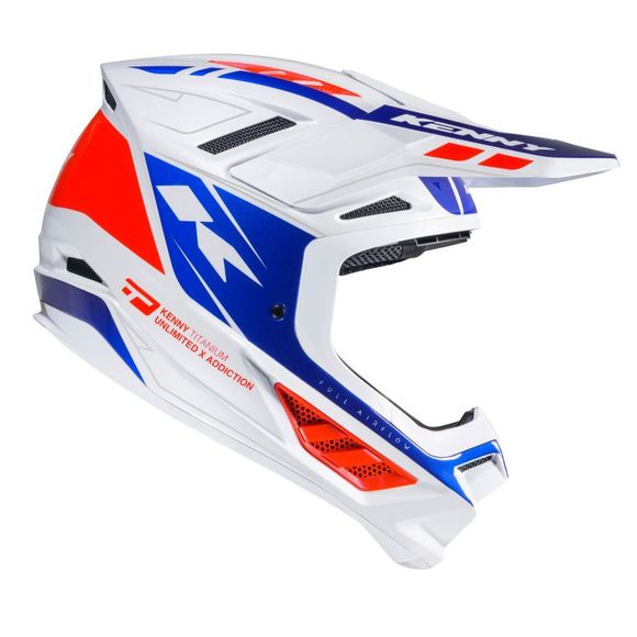 Casque cross Kenny TITANIUM GRAPHIC 2025 - BlancRef : KE2551