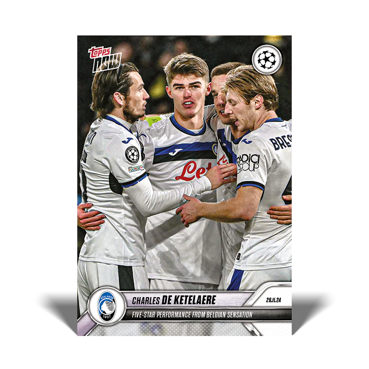 Charles De Ketelaere - Five-star performance from Belgian sensation - 24/25 UCC Topps NOW® Card 52