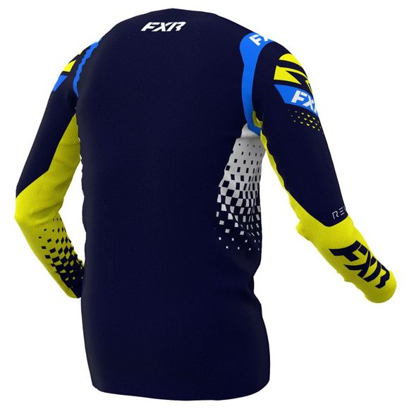 FXR REVO MIDNIGHT/WHITE/YELLOW 2022 cross jersey - Blue / WhiteRef: FXR0128
