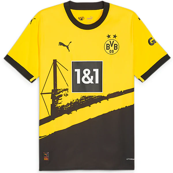 Borussia Dortmund Authentic Home Jersey 23/24 (Cyber Yellow/ Black)