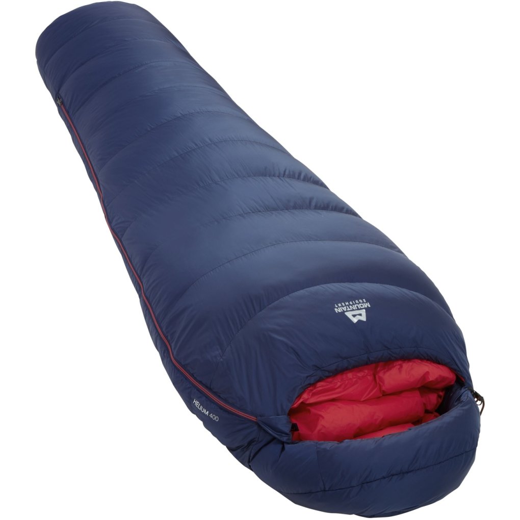 Mountain Equipment Helium 400 Regular Sleeping Women ME-006070 - zip left - medieval blue
