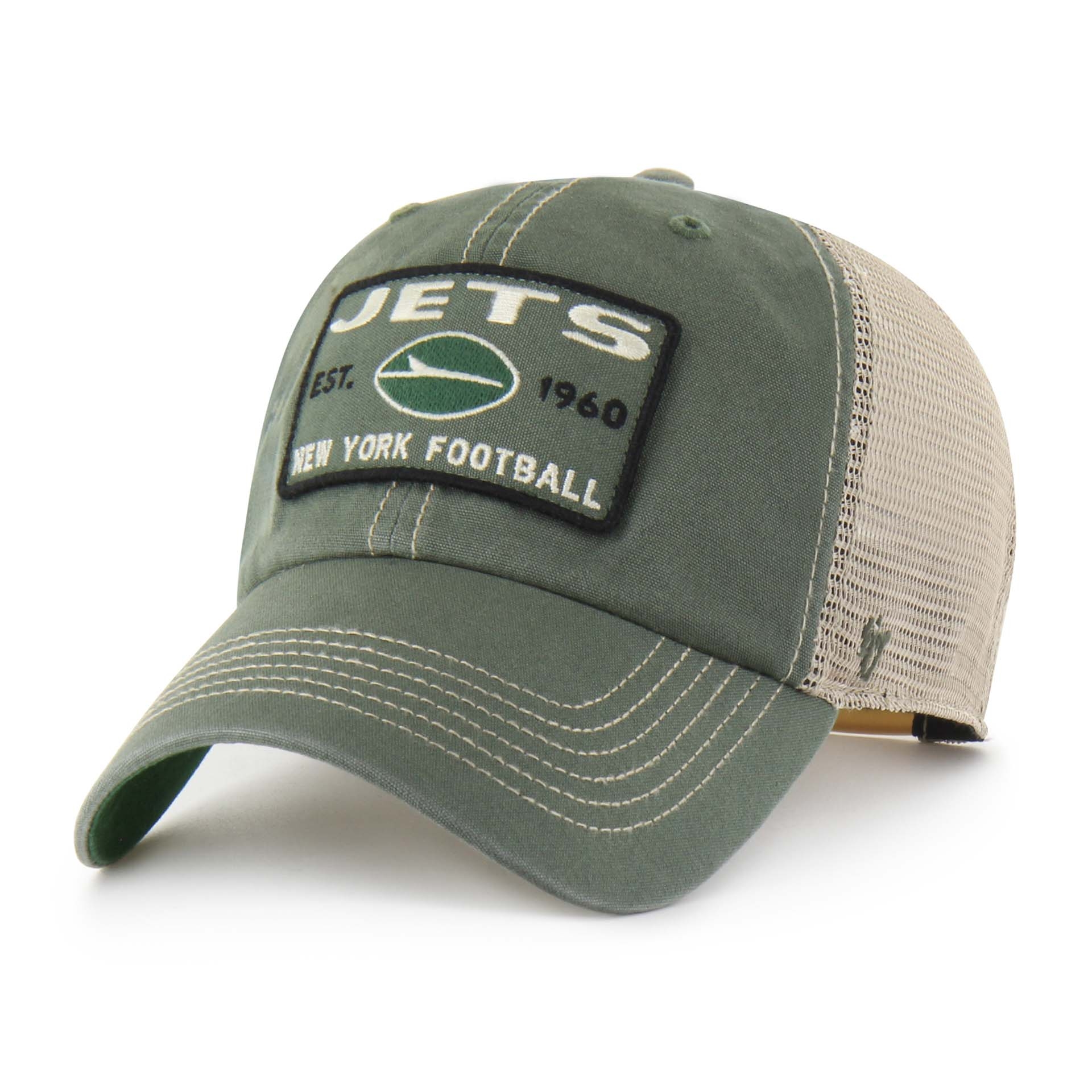 New York Jets Vintage Wabash '47 Clean Up Trucker NFL Cap Green