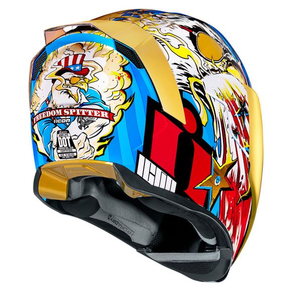 Icon AIRFLITE FREEDOM SPITTER Full-Face Helmet - Blue / RedRef: IC0787
